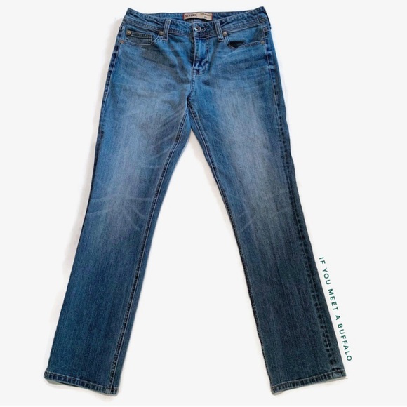 Seven7 Men's 32x32 Straight Fit Jeans Medium Wash Distressed Stretch - Picture 1 of 9